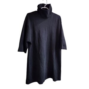 Zara Black Turtleneck Sweater Dress
